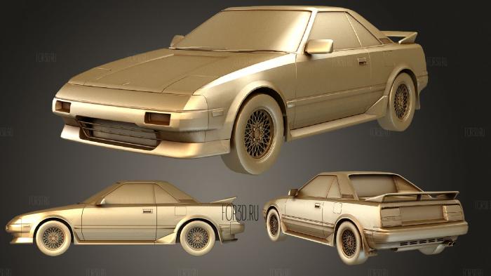 Toyota MR2 AW11 3 stl model for CNC